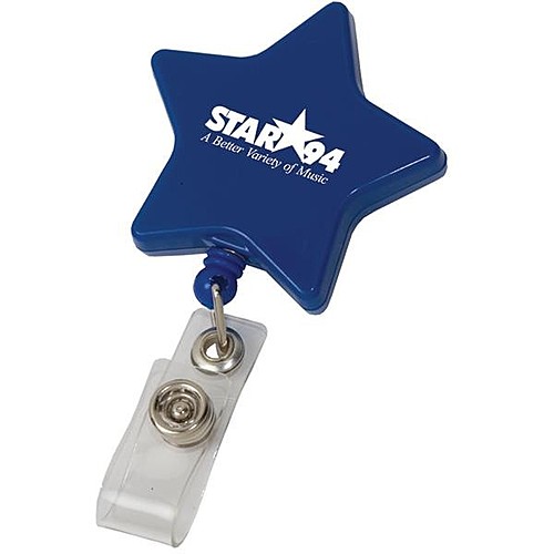 Star Retractable Badge Holder Custom Printed As Low As 0.94